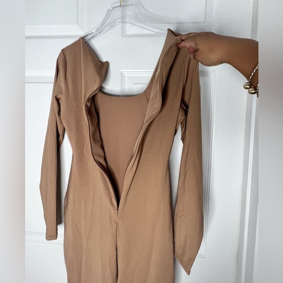 NWT Skims Scoop Neck Jumpsuit Bodysuit Large Sienna - Picture 7 of 8
